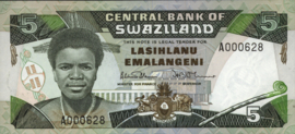 Swaziland  P14 5 Emalangeni 1987