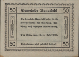 Oostenrijk - Noodgeld - Donautal KK. 127.e 50 Heller (No date)