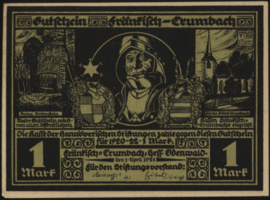 Germany - Emergency issues - Fränkisch-Crumbach Grab.:372 1 Mark 1921