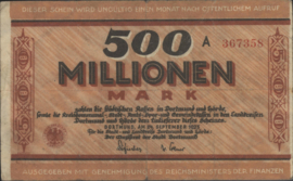 Duitsland - Noodgeld - Dortmund Kel.:1061 500.000.000 Mark 1923