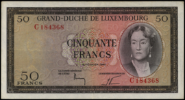 Luxembourg P51.a 50 Francs 1961