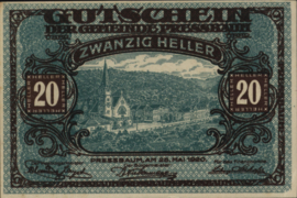 Austria - Emergency issues - Pressbaum KK.:784 20 Heller 1920