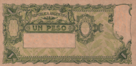 Argentina P257.var1 1 Peso 1947