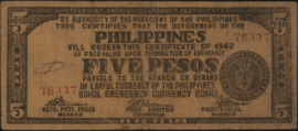 Filipijnen PS136 5 Pesos 1942