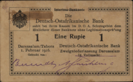 German East Africa  P19 1 Rupie 1916
