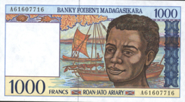 Madagascar P76/B312 1.000 Francs 1994 (No date)