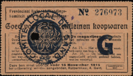 Belgium - Emergency issues - Ghent  25 Centimes 1915