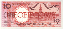 Polen P167.s 10 Zlotych 1990 SPECIMEN