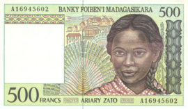 Madagascar P75/B311 500 Francs 1994