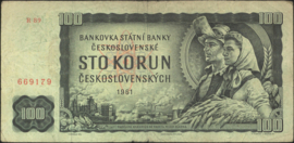 Tsjechoslowakije  P91/B315 100 Korun (Sto) 1961