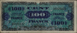 Frankrijk P123 100 Francs 1944