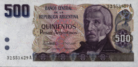 Argentinië P316 500 Pesos Argentinos 1984 (No date)