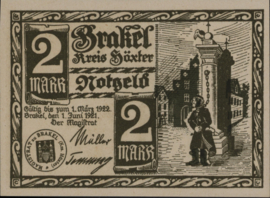 Duitsland - Noodgeld - Brakel Grab.: 150 2 Mark 1921