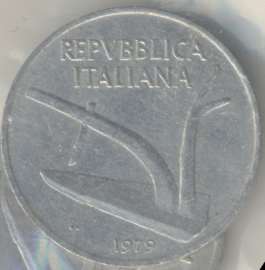 Italië KM#93 10 Lire 1979R