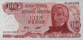 Argentina P302 100 Pesos 1976-78 (No date)