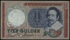 Nederland - Bankbiljet  PL45.b2 RED 10 Gulden 1953