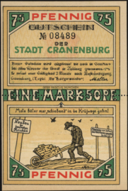 Duitsland - Noodgeld - Cranenburg Grab. 244.1/Band 1 1 Mark 50 Pfennig 1921