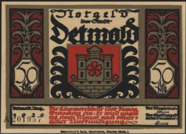 Duitsland - Noodgeld -  Detmold 50 Pfennig 1920