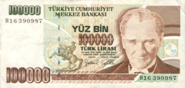 Turkije P205 100.000 Lira 1970