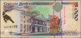 Suriname  PLS21.8/ELM 5.000 Gulden 1997