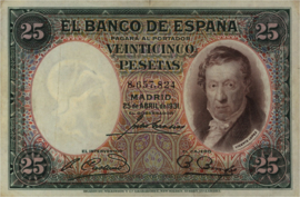Spain  P81 25 Pesetas 1931