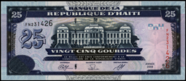 Haiti P266 25 Gourdes 2000-'19