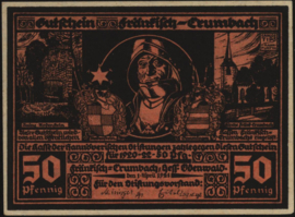Duitsland - Noodgeld - Fränkisch-Crumbach Grab.:372 50 Pfennig 1921