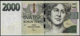 Czech Republic  P26.a 2,000 Korun (Dva Tisice) 2007
