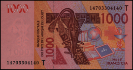 West Afrikaanse Staten - Togo P815T 1.000 Francs (20)03-'23 (No date)