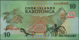 Cook Islands   P8 10 Dollars 1992 (No date)