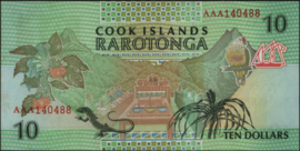 Cook eilanden   P8 10 Dollars 1992 (No date)