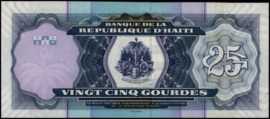 Haiti P266 25 Gourdes 2000-'19