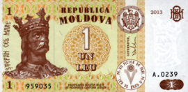 Moldavië   P8/B108 1 Leu 1994-2013