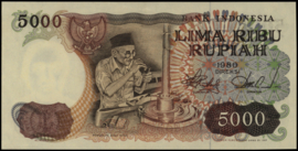 Indonesië P120.a 5.000 Rupiah 1982