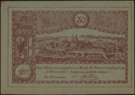 Oostenrijk - Noodgeld - St. Florian KK.879 30 Heller 1920