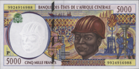 Central African States/Chad P604P.e 5,000 Francs 1999
