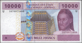 Cameroon P210/B110U 10.000 Francs 2002- (No date)