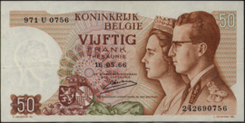 Belgium P139/LA#BFB-45 50 Francs 1966