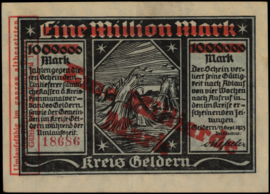 Germany - Emergency issues - Geldern Kel.:1702.l 1,000,000 Mark 1923