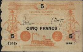 Frankrijk - Noodgeld - Anzin JPV-59.91 5 Francs (No date)