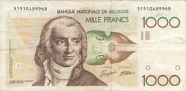Belgium P144.a 1,000 Francs 1981 (No date)