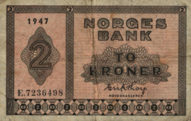 Norway  P16 2 Kroner 1947