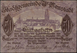 Oostenrijk - Noodgeld - Wiener Neustadt KK: 1230 50 Heller 1920