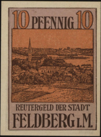 Germany - Emergency issues - Feldberg Grab.: 361 10 Pfennig 1922
