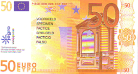 Euro imitation money Series 1997
