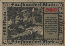 Germany - Emergency issues - Mühlhausen   Müller:3000 500 Mark 1922