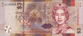Bahamas  P75 3 Dollars 2019