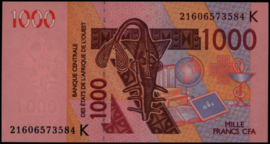 West Afrikaanse Staten - Senegal P715K.u 1.000 Francs 2021