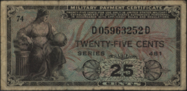 United States of America (USA) PM24 25 Cents 1951 (No date)