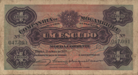 Moçambique  PR33 1 Escudo 1937 GEANNULEERD